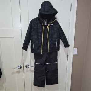 SUNICE Stormpack Winter Jacket And Snow Pants With Suspenders Set